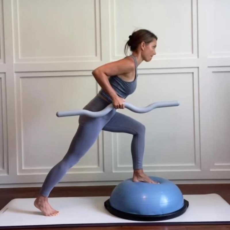 Home Gym Yoga - Weighted Pilates Bar with Silicone Cover