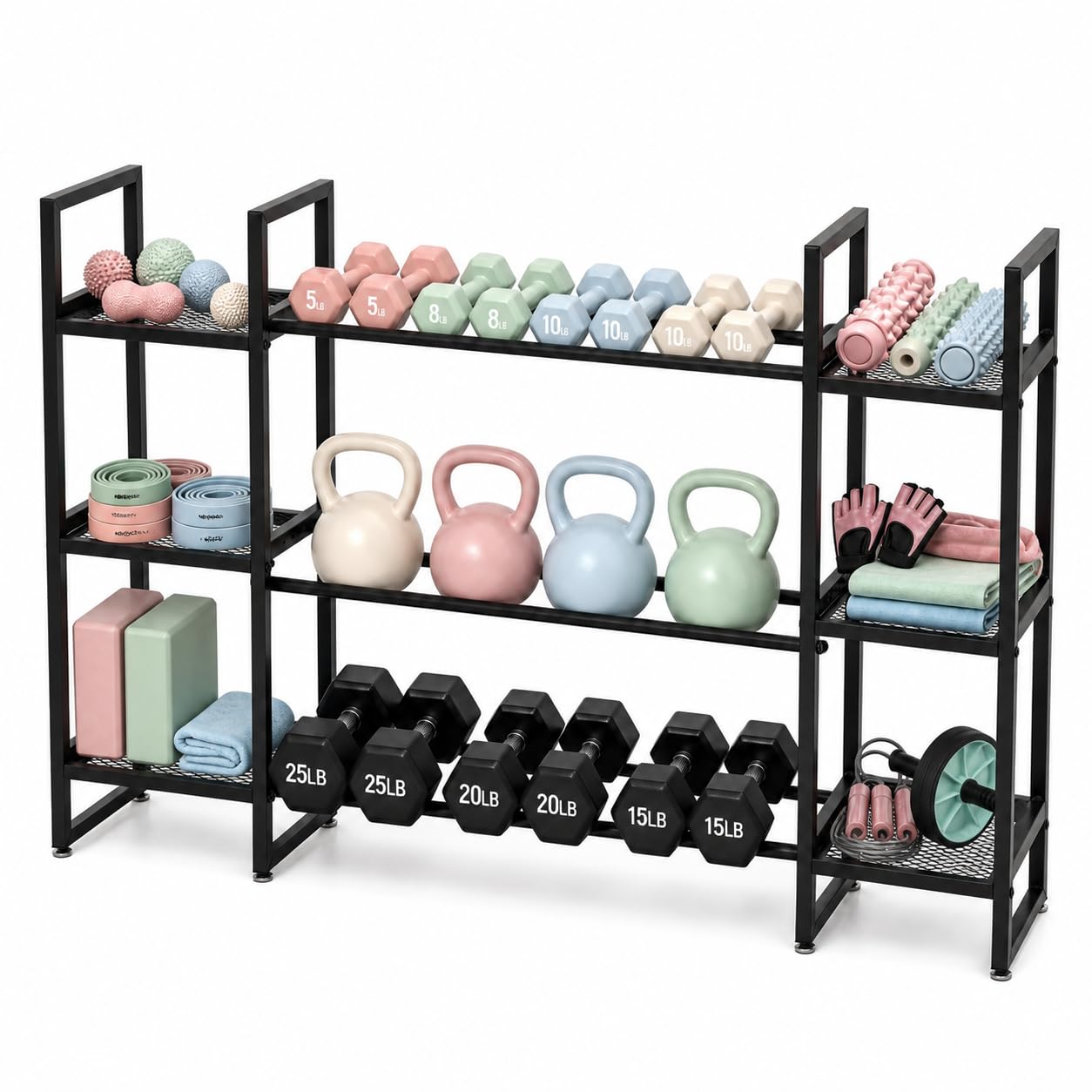 Dumbbell Rack 3 Tier, 260 Lb P - All In One Gym Home Equipment recension och pris