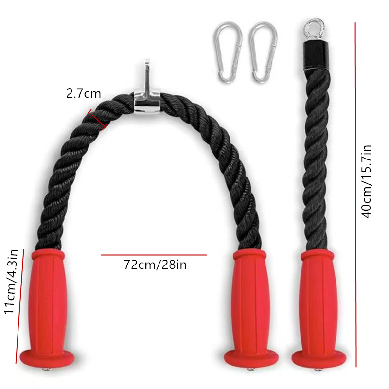 Ergonomic Tricep Ropes Non-Sli - Home Gym Routine recension och pris