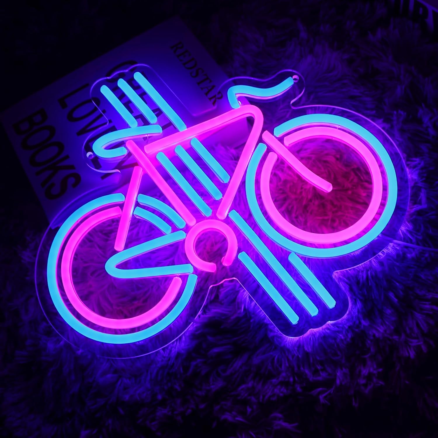 Bike Neon Sign Dimmable Bicycl - Home Gym Neon Sign recension och pris