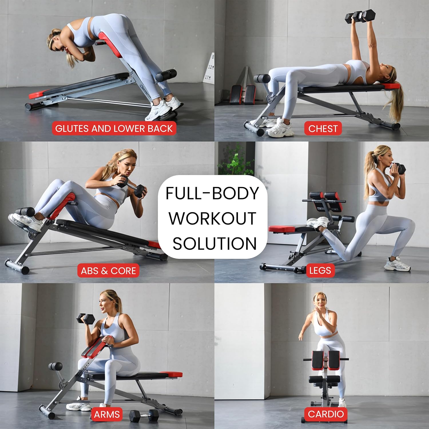 Multi-Functional Weight Bench  - All In One Gym Home Equipment recension och pris