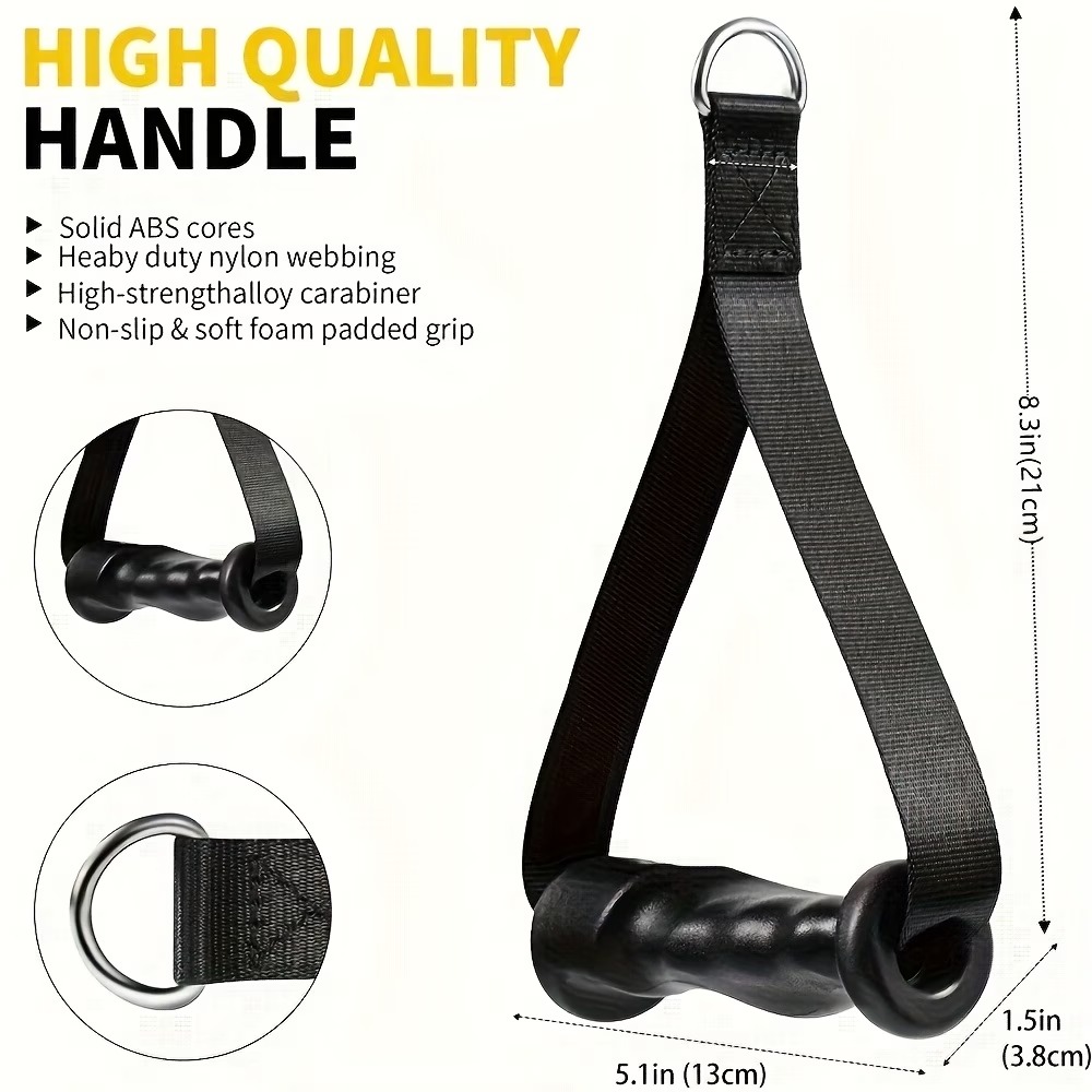 1Pair Ergonomic Exercise Handl - Lat Pulldown Cable recension och pris